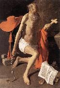 LA TOUR, Georges de Penitent St Jerome oil painting picture wholesale
